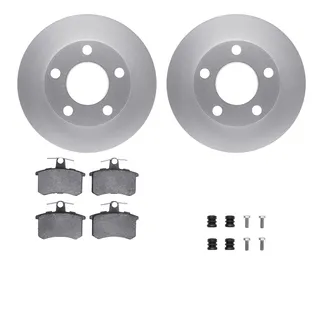 R1 Concepts WDTH1-74003 Brake Rotors - Carbon Coated W/ Euro Ceramic Pads & Hdw
